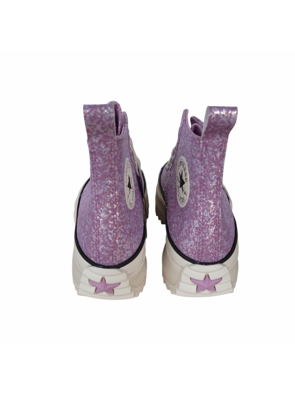 ⭐Converse Run Star Hike Hi Glitter Size 7.5 Women Shoes Sneakers Purple A10096C - Picture 5 of 10